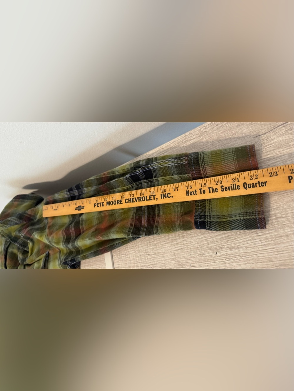 We The Free Izzie Cargo Shirt Plaid Flannel Shacket Grunge Oversized Olive Large - Picture 7 of 11